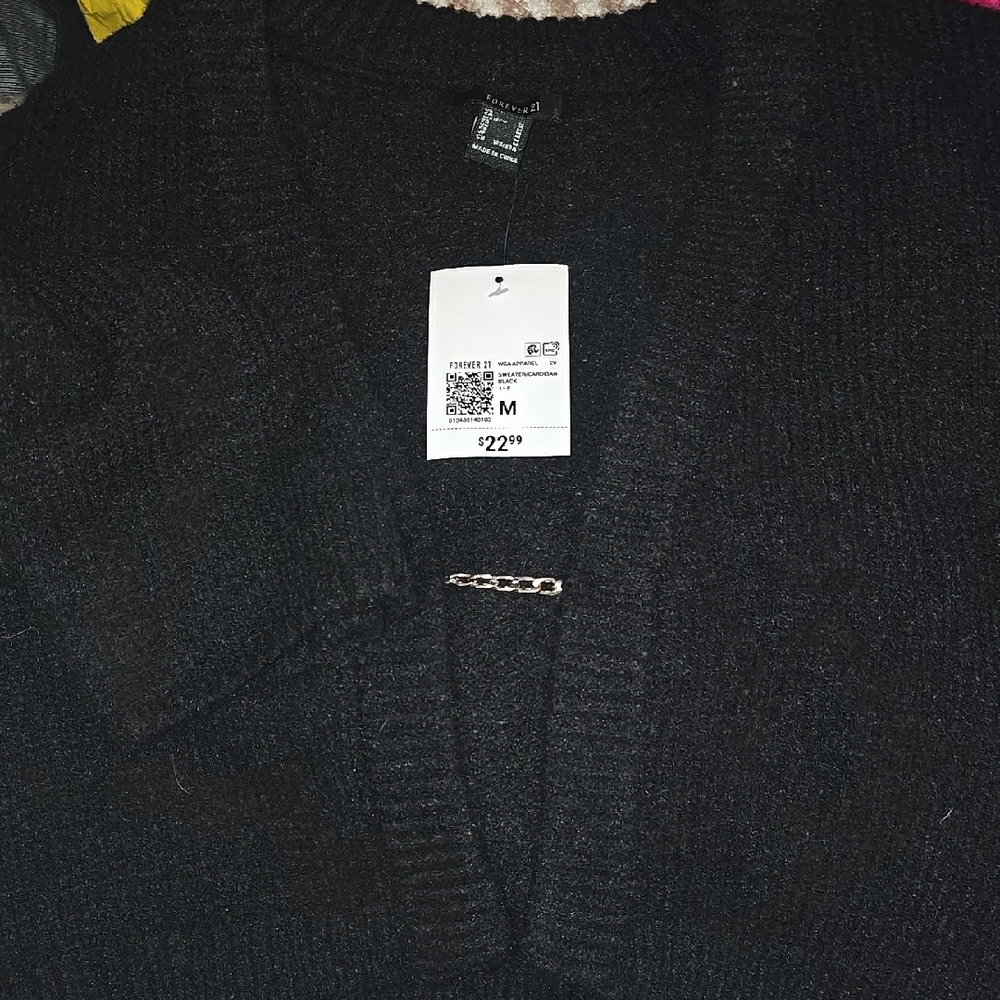 Forever 21 Black Cardigan Sweater